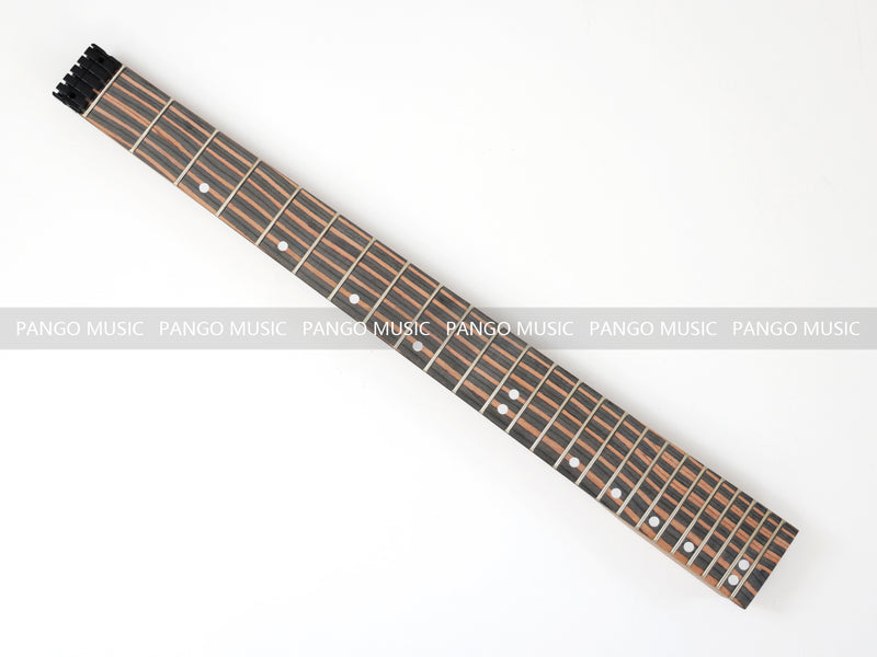 Headless All Zebrawood DIY Electric Guitar Kit (ZQN-009F, Fast Shipping, Tariff-free)