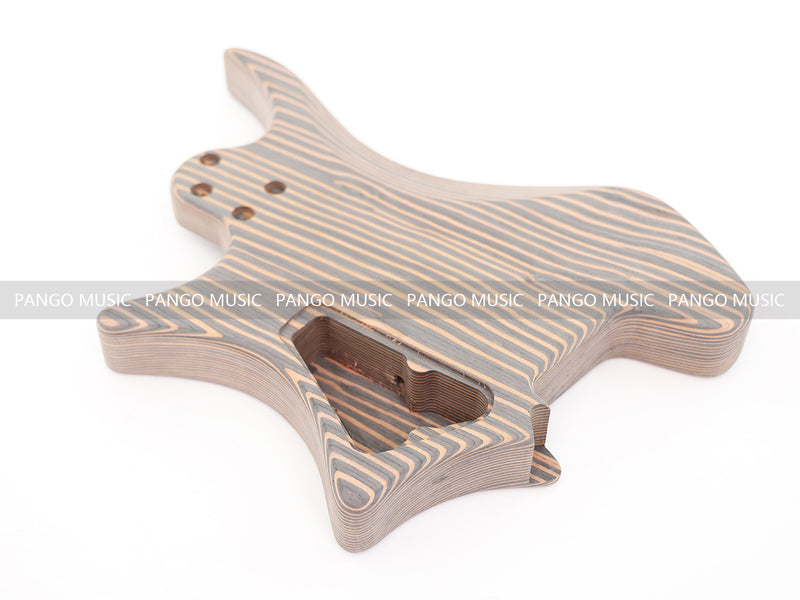 Headless All Zebrawood DIY Electric Guitar Kit (ZQN-016S)