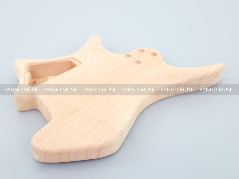 Headless DIY Electric Guitar Kit with AAA Flamed Maple Top (ZQN-008S-X)