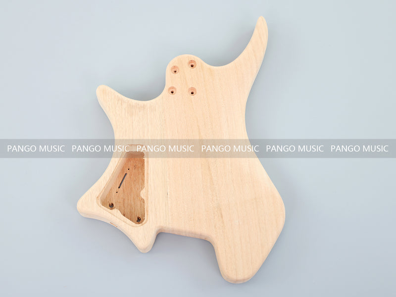 Headless DIY Electric Guitar Kit with AAA Flamed Maple Top (ZQN-008S-X)