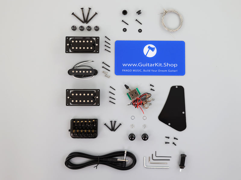 Headless DIY Electric Guitar Kit with AAA Flamed Maple Top (ZQN-008S-X)