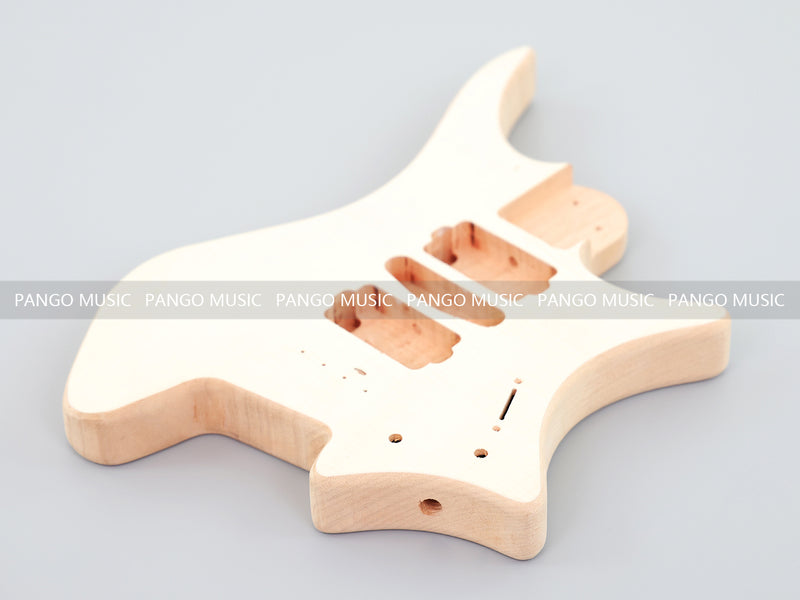 Headless DIY Electric Guitar Kit with AAA Flamed Maple Top (ZQN-008S-X)