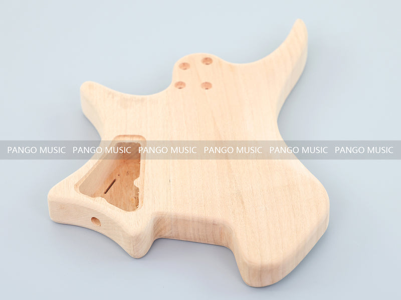 Headless DIY Electric Guitar Kit with AAA Flamed Maple Top (ZQN-008S-X)