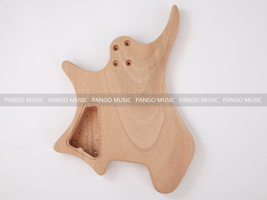 Headless DIY Electric Guitar Kit with AAA Flamed Maple Top (ZQN-008S)