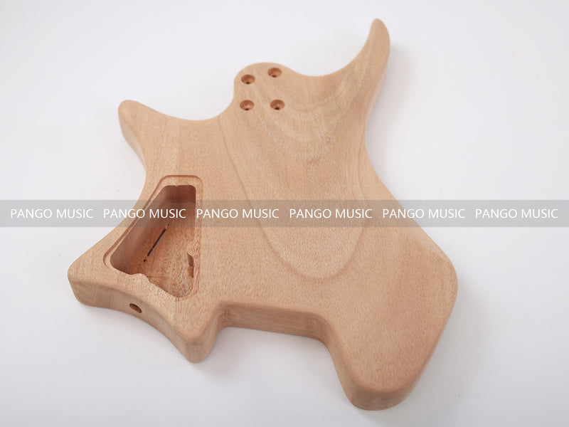 Headless DIY Electric Guitar Kit with AAA Flamed Maple Top (ZQN-008S)