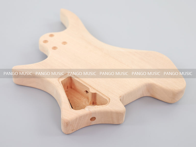 Headless DIY Electric Guitar Kit with AAA Flamed Maple Veneer (ZQN-012S-D)