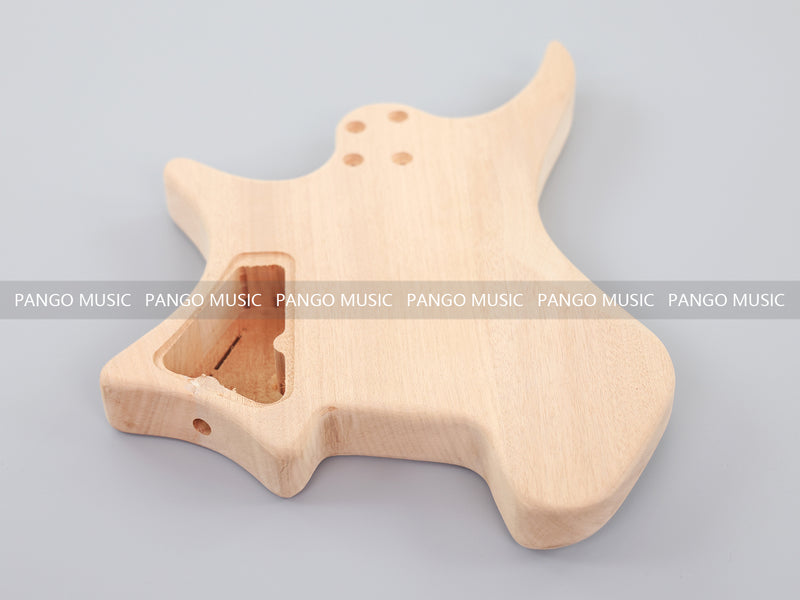 Headless DIY Electric Guitar Kit with AAA Flamed Maple Veneer (ZQN-012S-D)