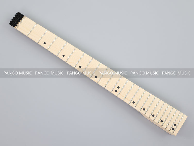 Headless DIY Electric Guitar Kit with AAA Flamed Maple Veneer (ZQN-012S-D)