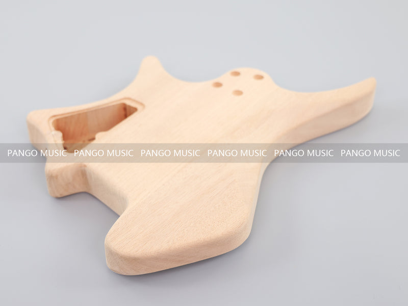 Headless DIY Electric Guitar Kit with AAA Flamed Maple Veneer (ZQN-012S-D)