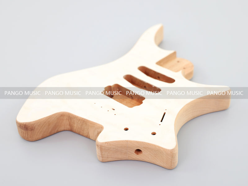 Headless DIY Electric Guitar Kit with AAA Quilted Maple Top (ZQN-021S-X)