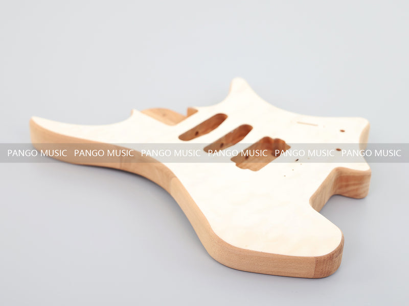 Headless DIY Electric Guitar Kit with AAA Quilted Maple Top (ZQN-021S-X)