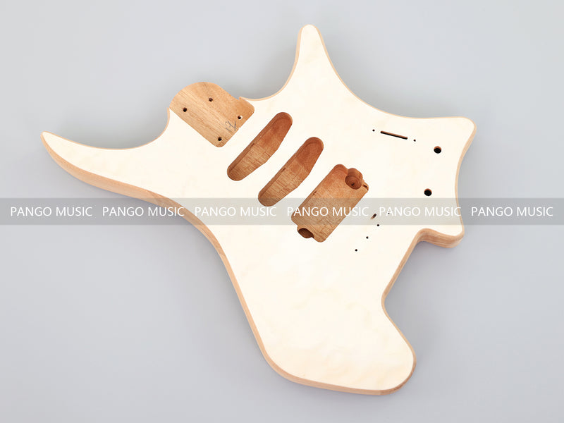Headless DIY Electric Guitar Kit with AAA Quilted Maple Top (ZQN-021S-X)