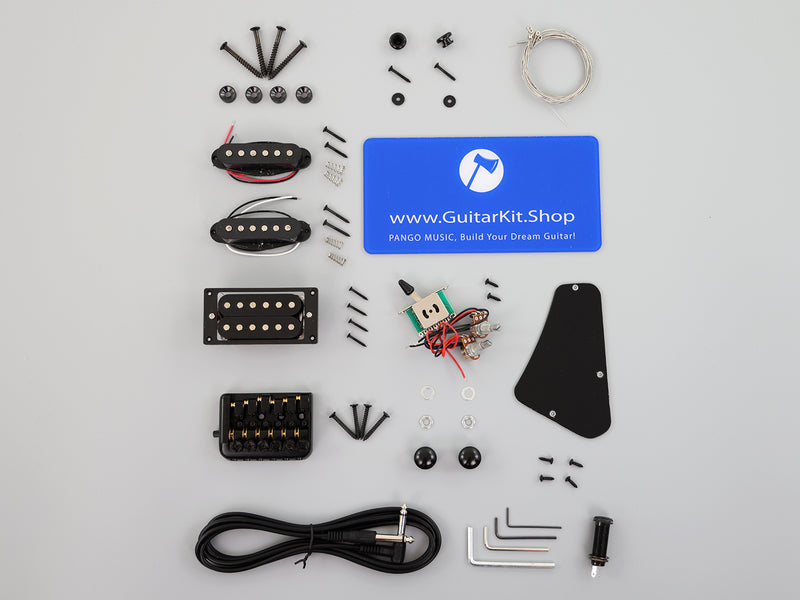 Headless DIY Electric Guitar Kit with AAA Quilted Maple Top (ZQN-021S-X)