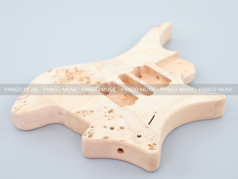 Headless DIY Electric Guitar Kit with Burl Maple Top (ZQN-004S-X)