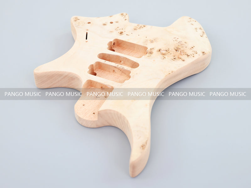 Headless DIY Electric Guitar Kit with Burl Maple Top (ZQN-004S-X)