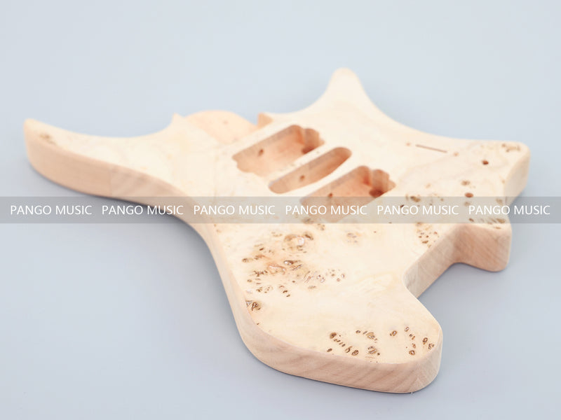 Headless DIY Electric Guitar Kit with Burl Maple Top (ZQN-004S-X)