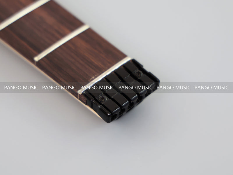 Headless DIY Electric Guitar Kit with Burl Maple Top (ZQN-004S-X)