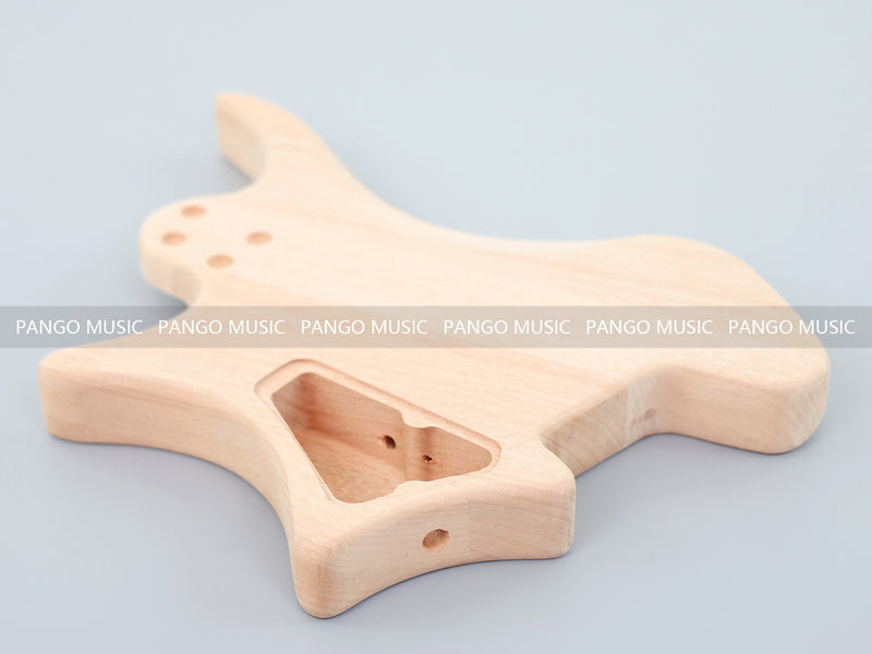Headless DIY Electric Guitar Kit with Burl Maple Top (ZQN-004S-X)