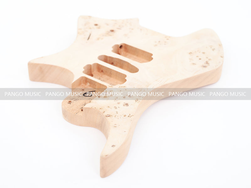 Headless DIY Electric Guitar Kit with Burl Maple Top (ZQN-015S)