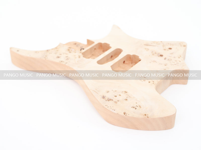 Headless DIY Electric Guitar Kit with Burl Maple Top (ZQN-015S)