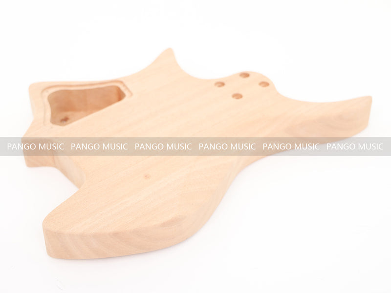 Headless DIY Electric Guitar Kit with Burl Maple Top (ZQN-015S)