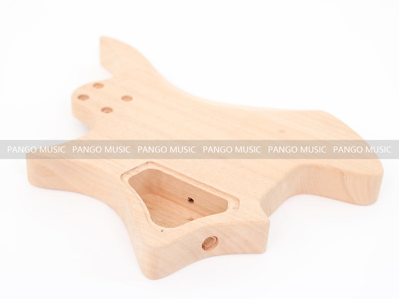 Headless DIY Electric Guitar Kit with Burl Maple Top (ZQN-015S)