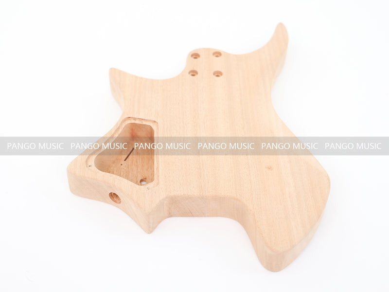 Headless DIY Electric Guitar Kit with Burl Maple Top (ZQN-015S)