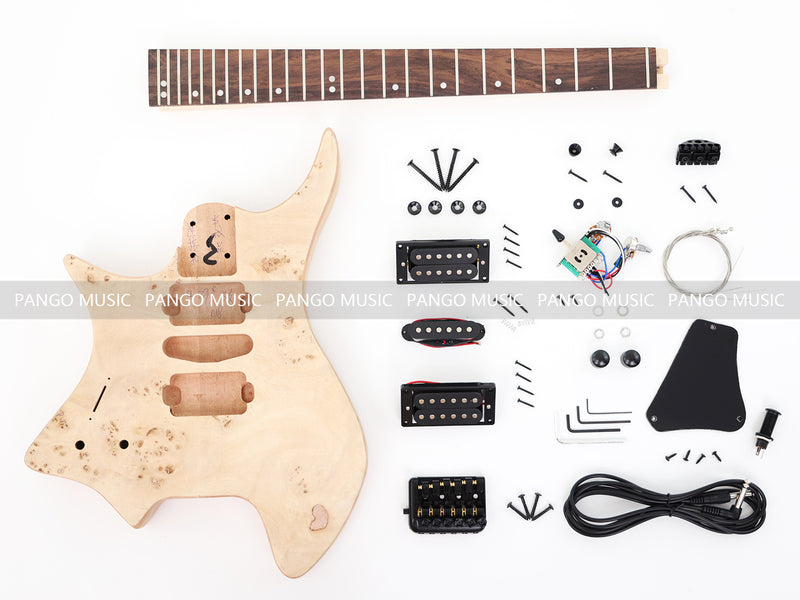 Left-Handed Headless DIY Electric Guitar Kit (ZQN-018X)