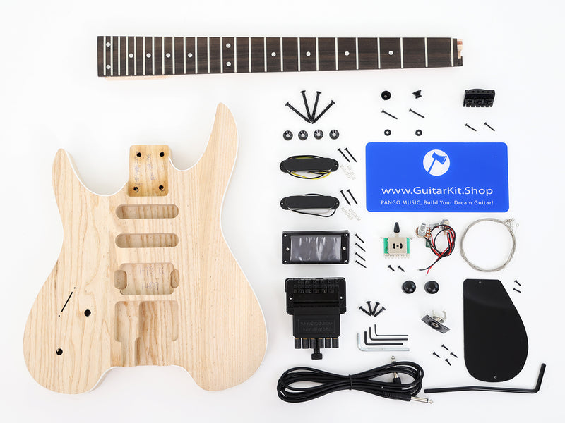 Headless Style Left-Handed Ash Body DIY Electric Guitar Kit (14837, Limited Edition)