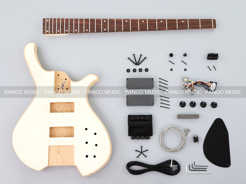 4-String Headless Style DIY Electric Bass Guitar Kit (PTM-129)