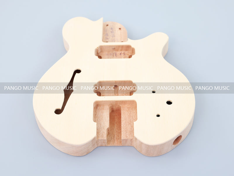 Headless Style Semi Hollow Body DIY Electric Guitar Kit (PTM-152)