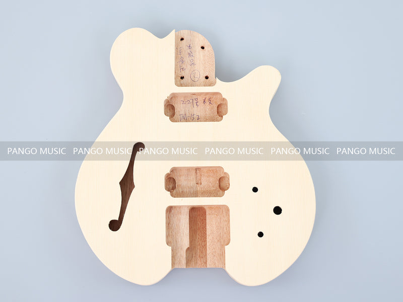 Headless Style Semi Hollow Body DIY Electric Guitar Kit (PTM-152)