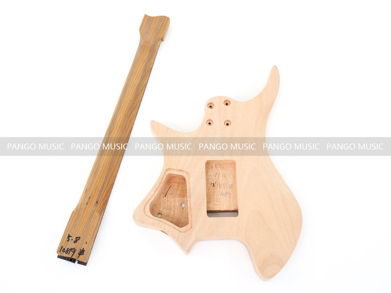 Headless Style Mahogany & Epoxy Resin Body DIY Electric Guitar Kit (10819, Limited Edition)