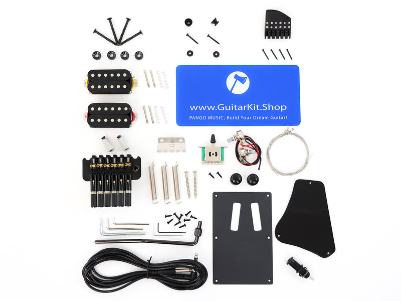 Headless Style Mahogany & Epoxy Resin Body DIY Electric Guitar Kit (10819, Limited Edition)