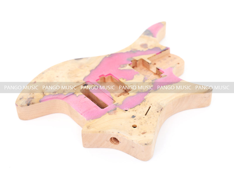 Headless Style Mahogany & Epoxy Resin Body DIY Electric Guitar Kit (10819, Limited Edition)