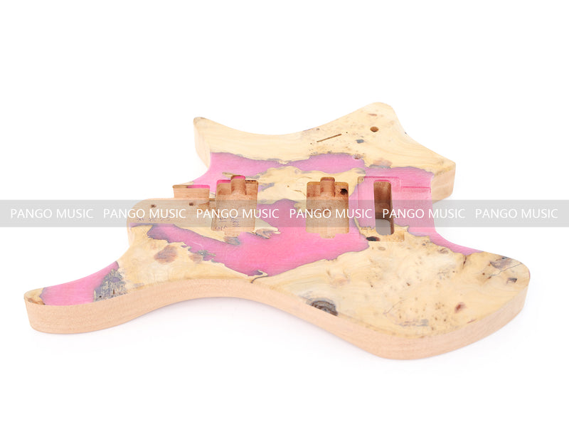 Headless Style Mahogany & Epoxy Resin Body DIY Electric Guitar Kit (10819, Limited Edition)