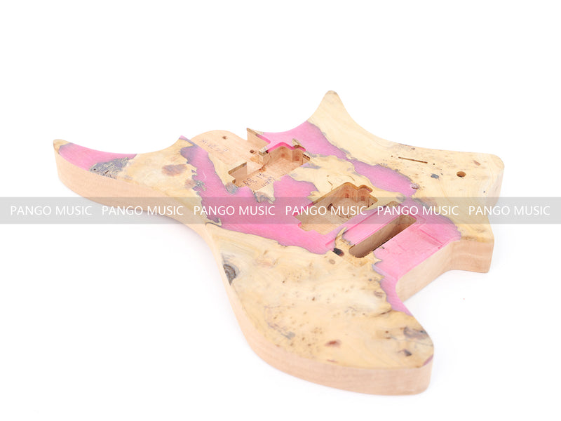 Headless Style Mahogany & Epoxy Resin Body DIY Electric Guitar Kit (10819, Limited Edition)