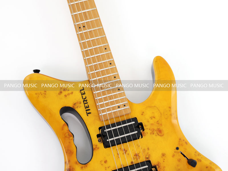 Headless Style Roasted Maple Neck Electric Guitar (PMY-010)