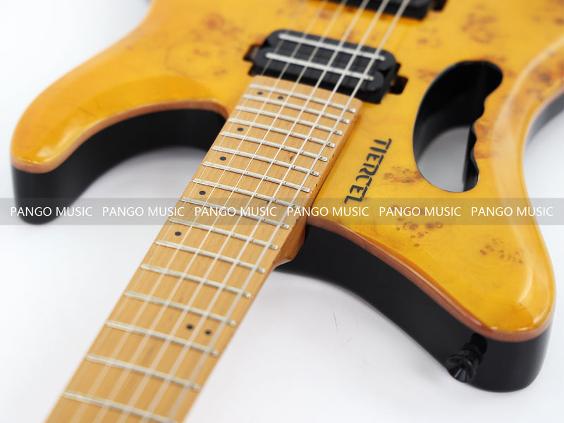 Headless Style Roasted Maple Neck Electric Guitar (PMY-010)