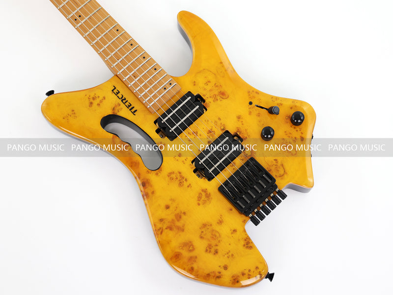 Headless Style Roasted Maple Neck Electric Guitar (PMY-010)