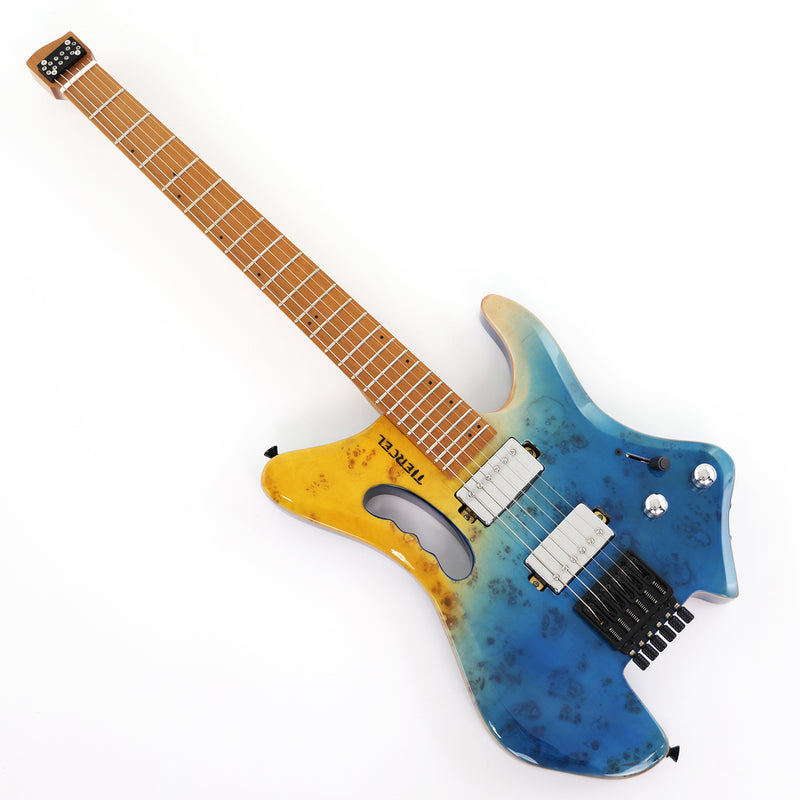 Headless Style Roasted Maple Neck Electric Guitar (PMY-012)