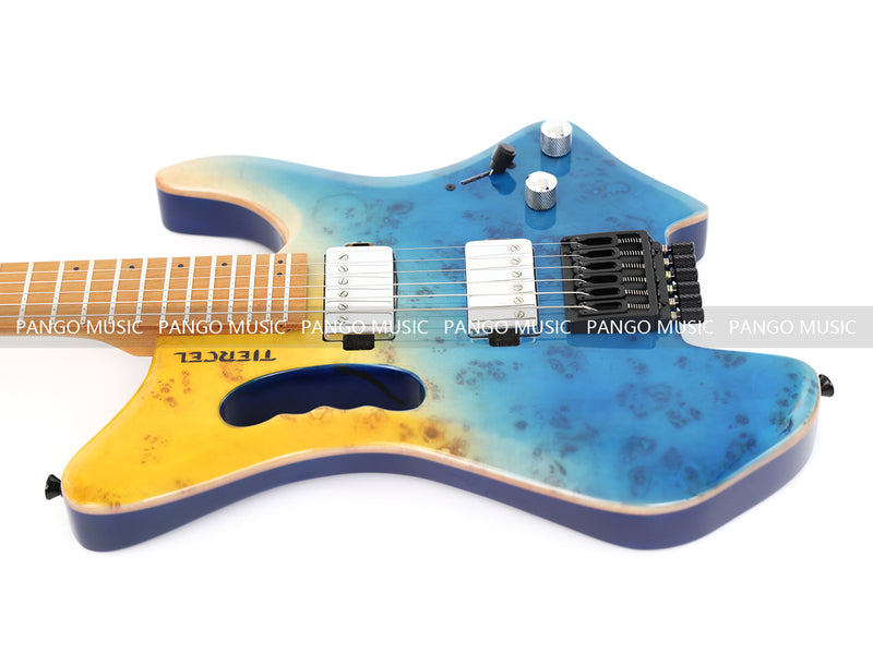 Headless Style Roasted Maple Neck Electric Guitar (PMY-012)