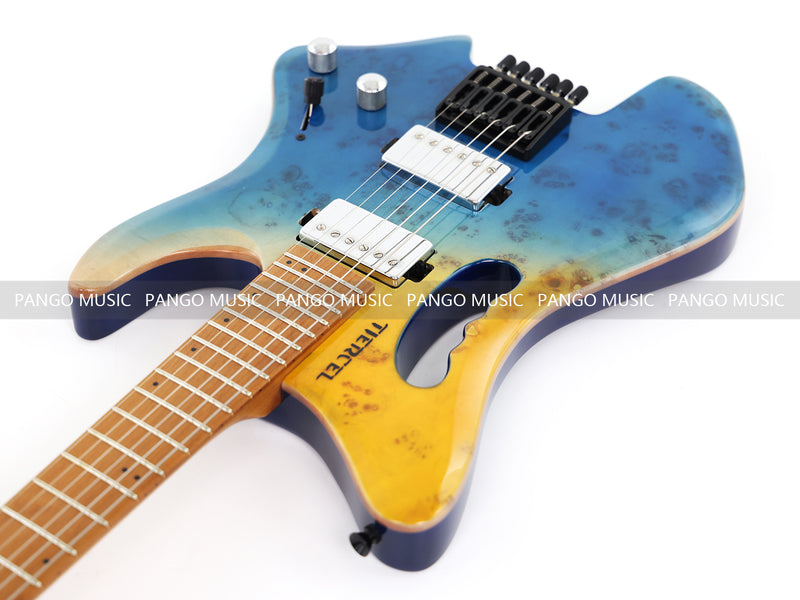 Headless Style Roasted Maple Neck Electric Guitar (PMY-012)