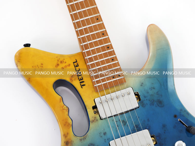 Headless Style Roasted Maple Neck Electric Guitar (PMY-012)