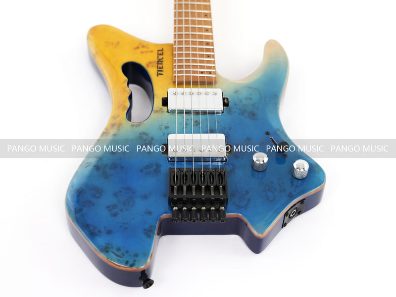 Headless Style Roasted Maple Neck Electric Guitar (PMY-012)
