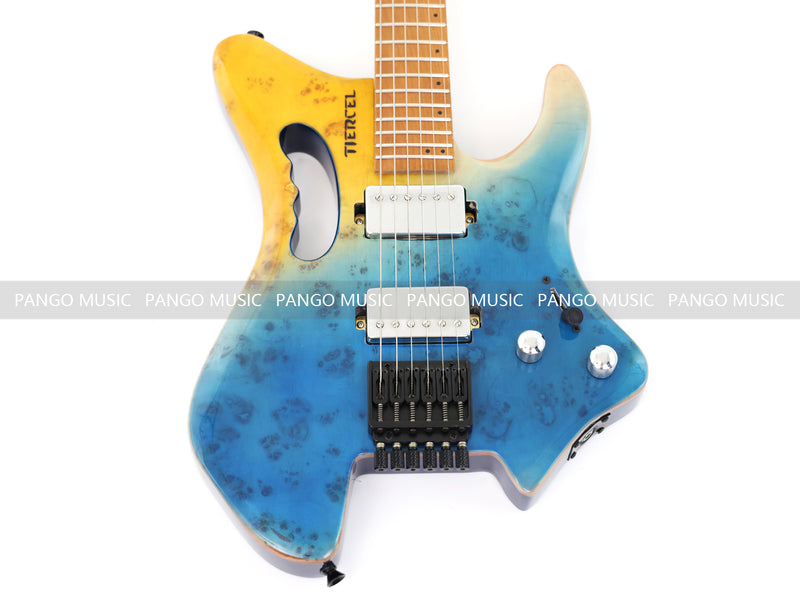 Headless Style Roasted Maple Neck Electric Guitar (PMY-012)