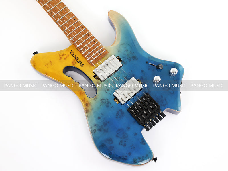 Headless Style Roasted Maple Neck Electric Guitar (PMY-012)