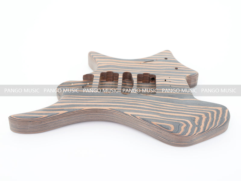 Headless Style Zebrawood Body DIY Electric Guitar Kit (ZQN-001S-X)