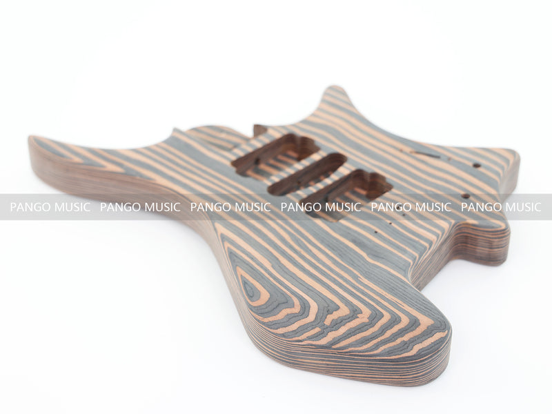 Headless Style Zebrawood Body DIY Electric Guitar Kit (ZQN-001S-X)