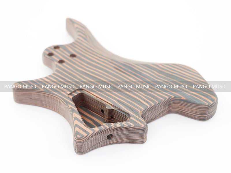Headless Style Zebrawood Body DIY Electric Guitar Kit (ZQN-001S-X)